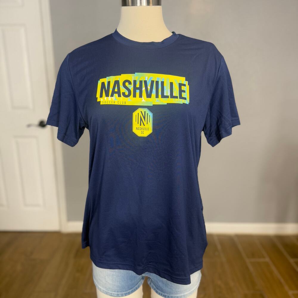 Adidas Women’s Nashville SC Navy Graphic T-Shirt, L